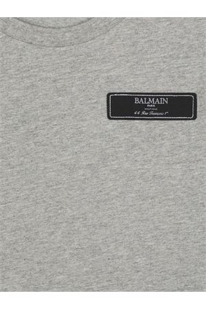 tshirt in cotone grigio BALMAIN PARIS KIDS | BV8P41Z0207806